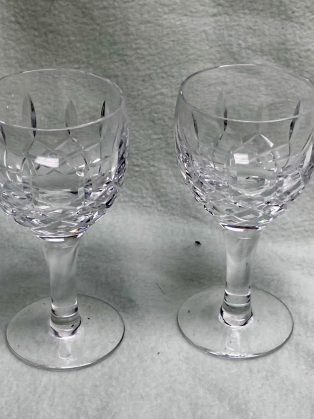 Vintage, Rare 2-pc Glass Crystal Cordials